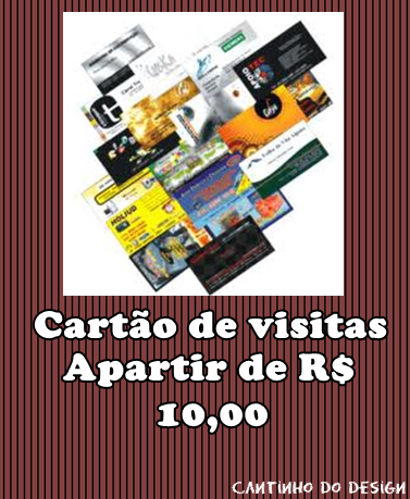 Criação da arte do cartão de visitas
