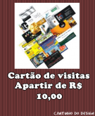 Criação da arte do cartão de visitas